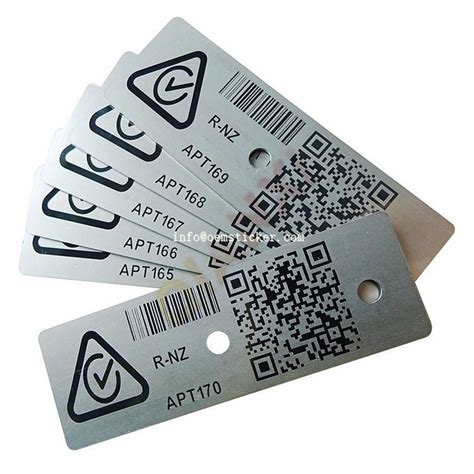 rfid tags for metal objects|qr code metal tag printer.